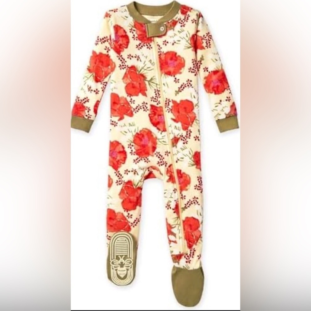 Burt's Bees Baby baby-girls Sleeper Footsie 100% Organic Cotton, 18 mos